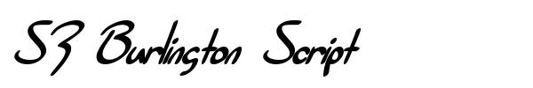 SF Burlington Script font preview